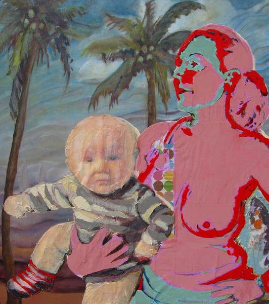Self Portrait with Baby and Palm Trees